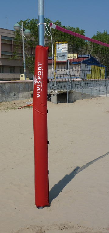 Protezioni da esterno per impianti pallavolo/beach-volley monopalo