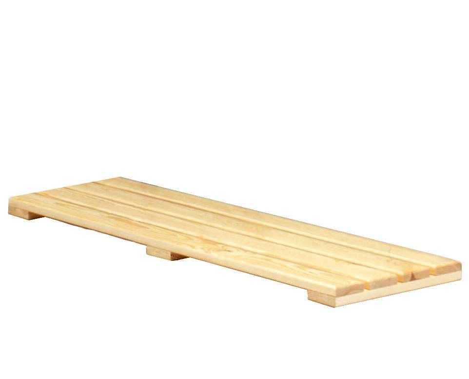 Pedana poggiapiedi in legno, lunghezza 1 metro