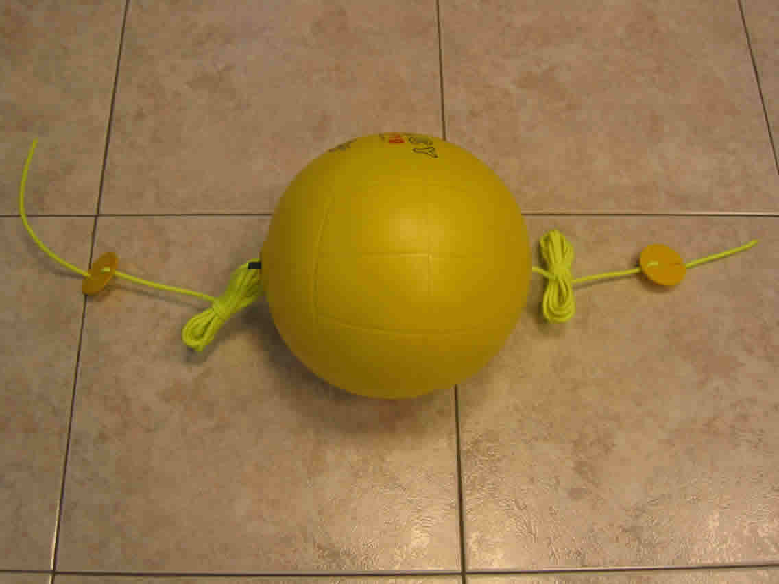 Pallone con elastici per spike.