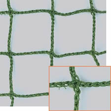 Rete separazione campo tennis in polietilene, colore verde, maglia 45x45 mm